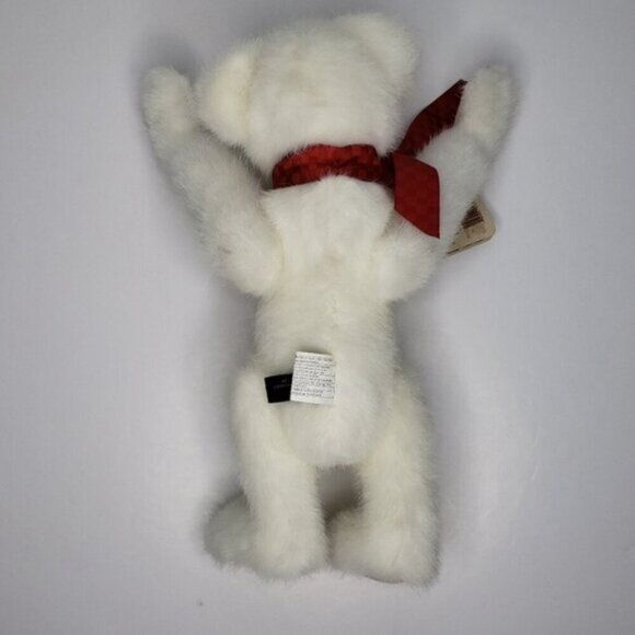 Boyds Bear White Red Ribbon Valentine Love Bear - Picture 5 of 14